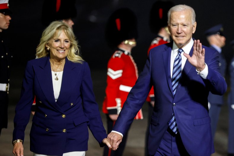 Joe and Jill Biden Arrive in England