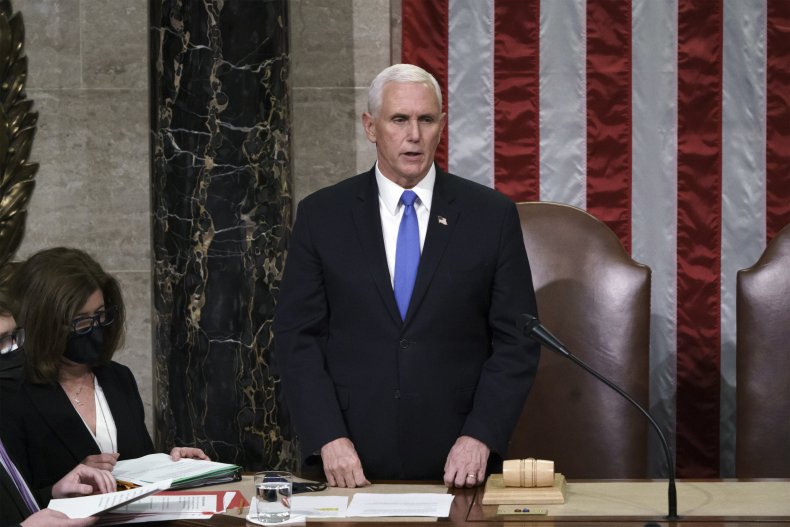 pence in congress on january 6