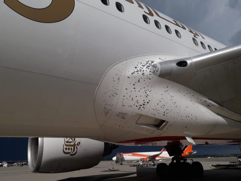 Exterior hailstorm damage