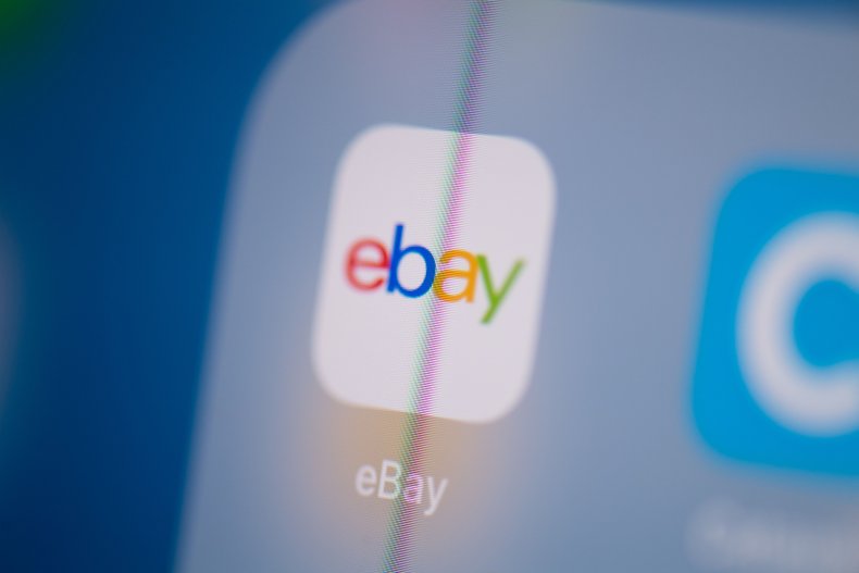 The eBay icon displayed on a screen.