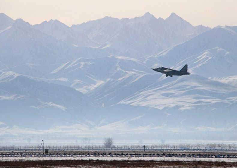 Russia, Su-25SM, take, off, base, Kyrgyzstan