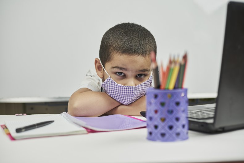 Kid with mask