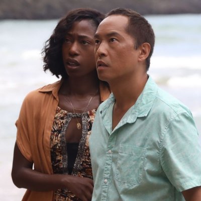 Nikki Amuka-Bird and Ken Leung in Old Nikki Amuka-Bird and Ken Leung in Old