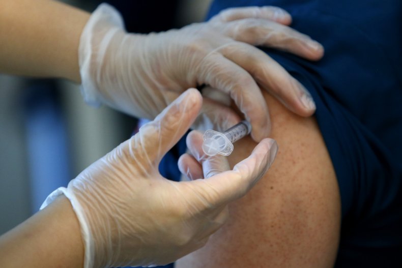 Vaccine being given