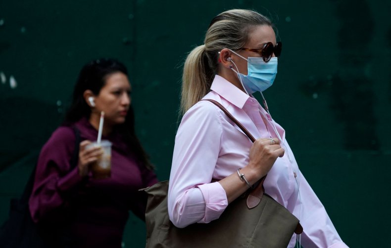 Woman Wearing Mask in New York