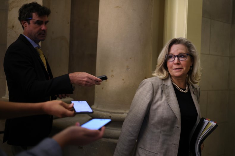Liz Cheney arrives at committee meeting