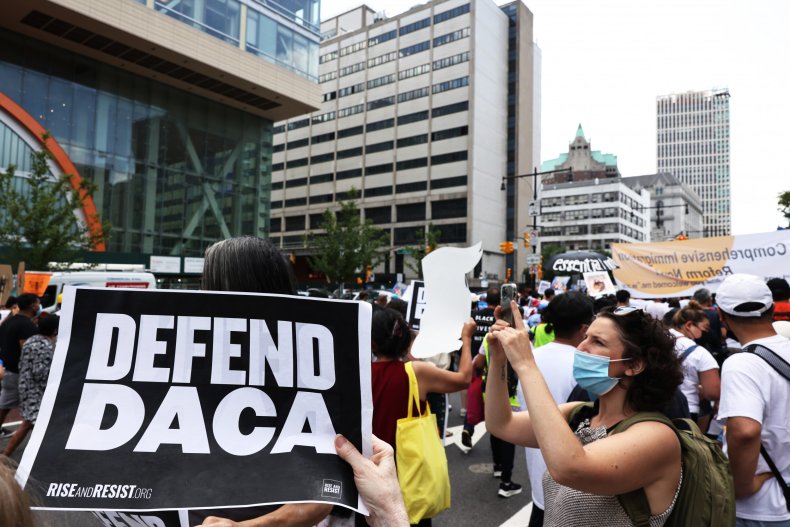 Defend DACA Sign at NYC Rally