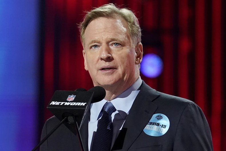 NFL commissioner Roger Goodell at Draft