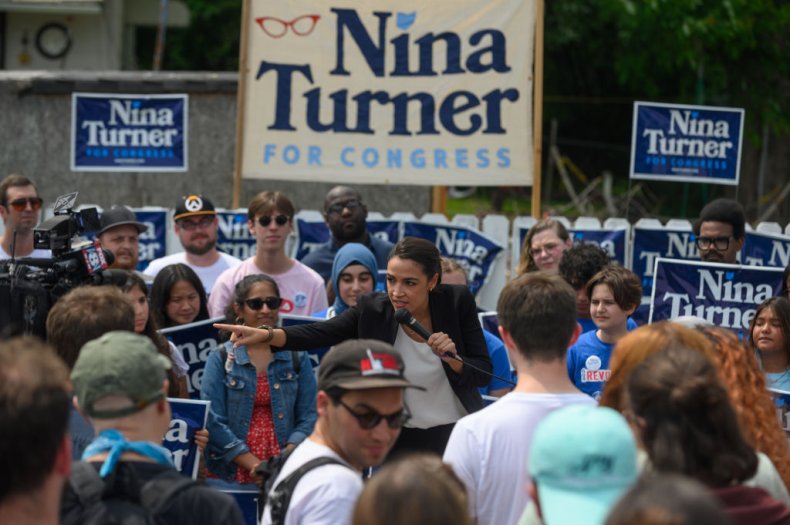 AOC stumping for NIna Turner