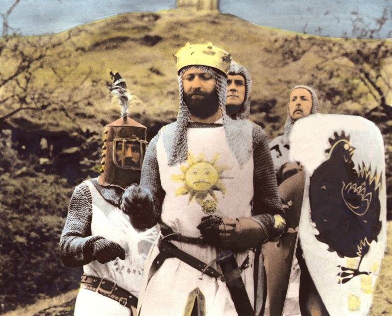 Monty Python and the Holy Grail filming