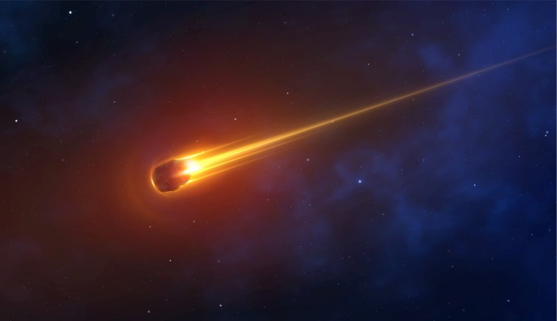 Fiery space rock
