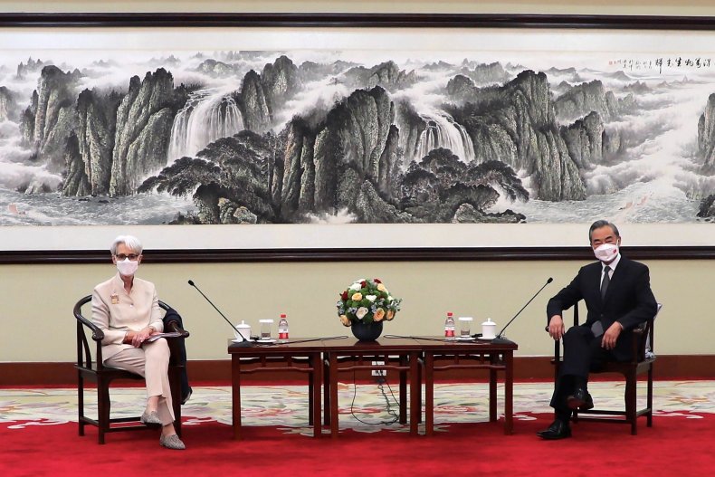 Sherman and Wang meeting in China