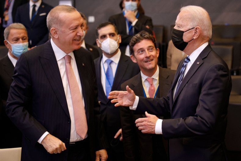 Joe Biden speaks with Recep Tayyip Erdogan