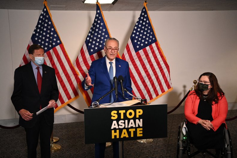 Chuck Schumer speaks on anti-Asian hate