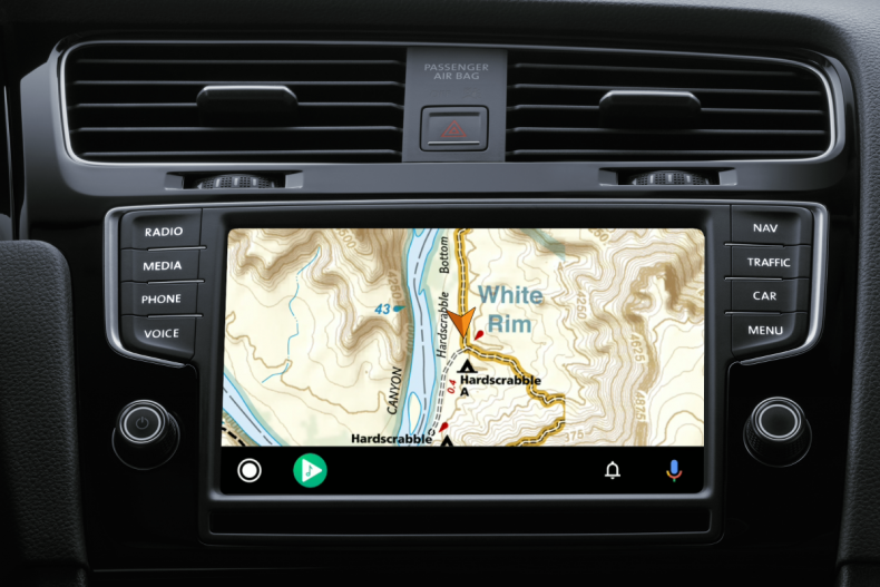 Gaia GPS Android Auto Mapping Software