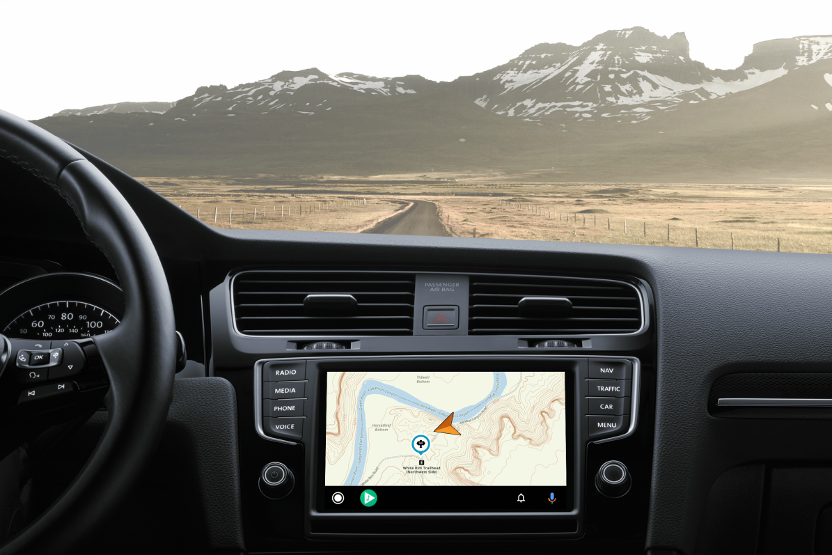 Gaia GPS Android Auto Mapping Software 