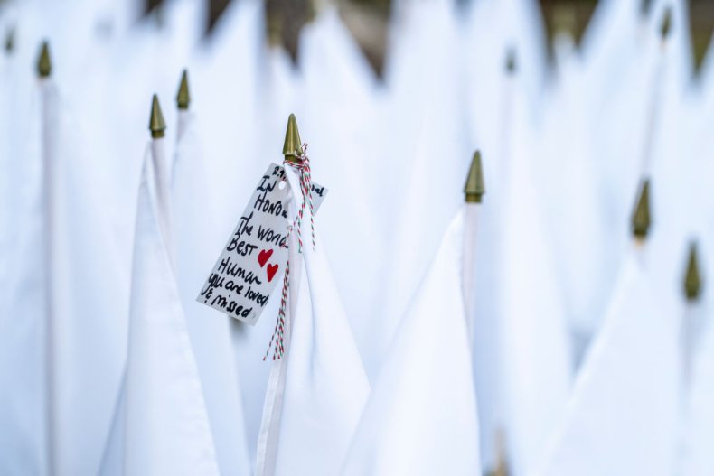 The COVID-19 memorial in New Orleans