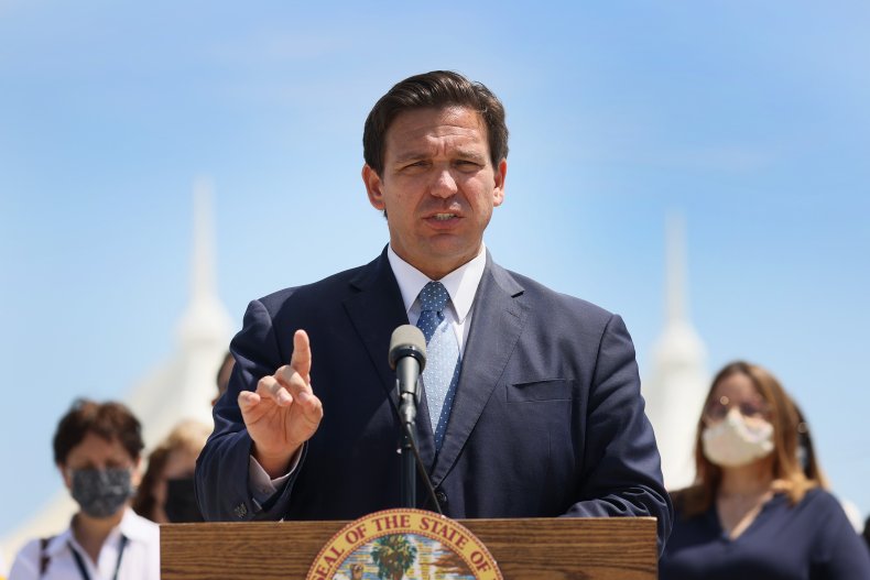 Governor Ron DeSantis Speaks to the Media