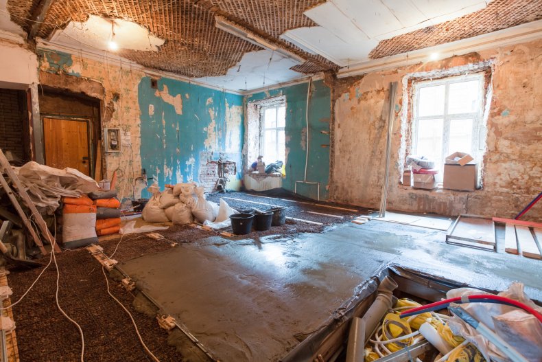 File photo of a house renovation.