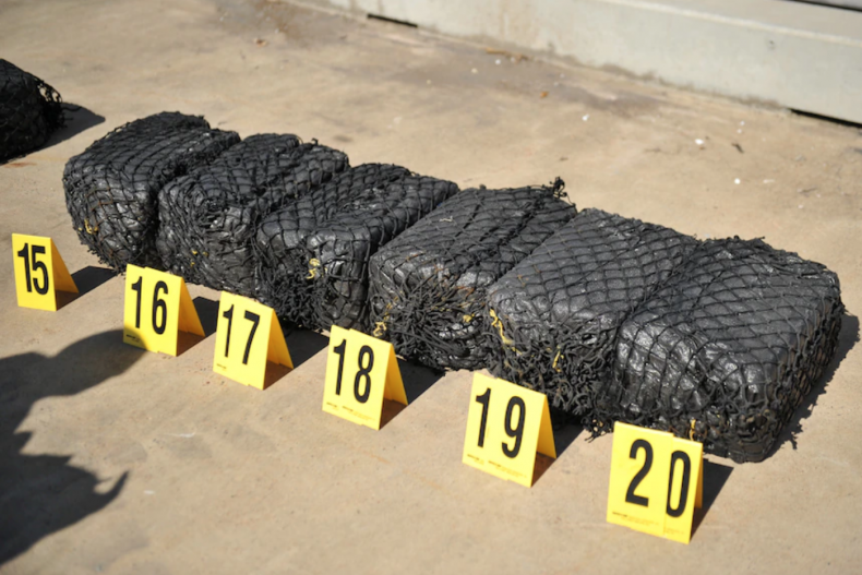 packages containing cocaine