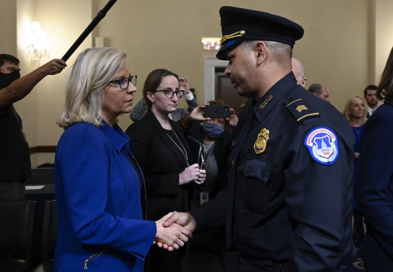 Cheney and officer