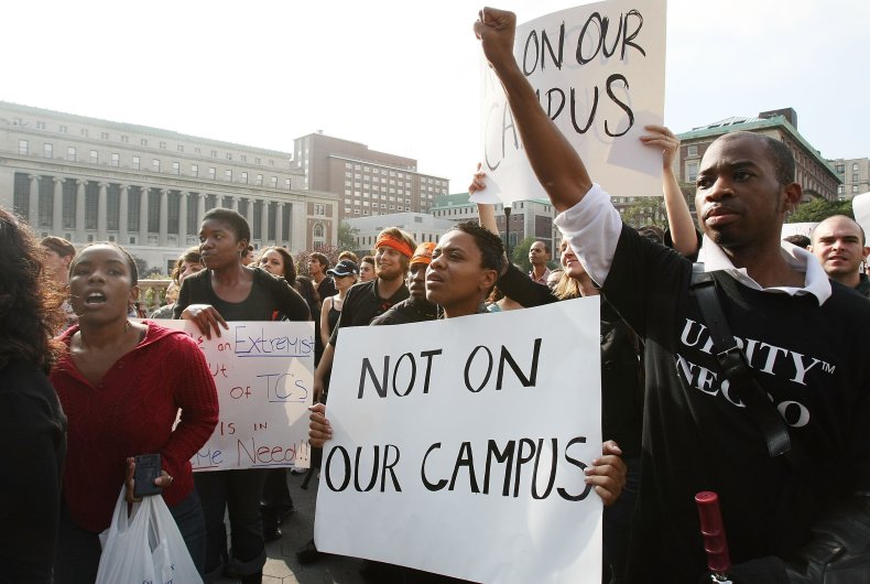 columbia university black students protest