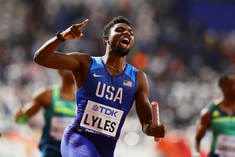 Noah Lyles of the United States