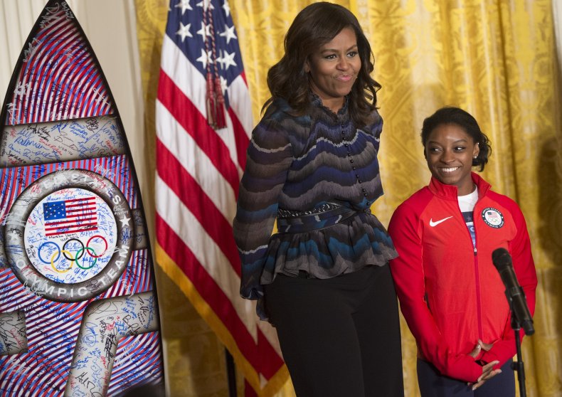 Michelle Obama and Simone Biles