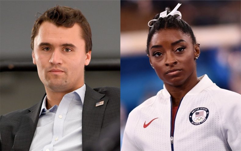 Charlie Kirk and Simone Biles.