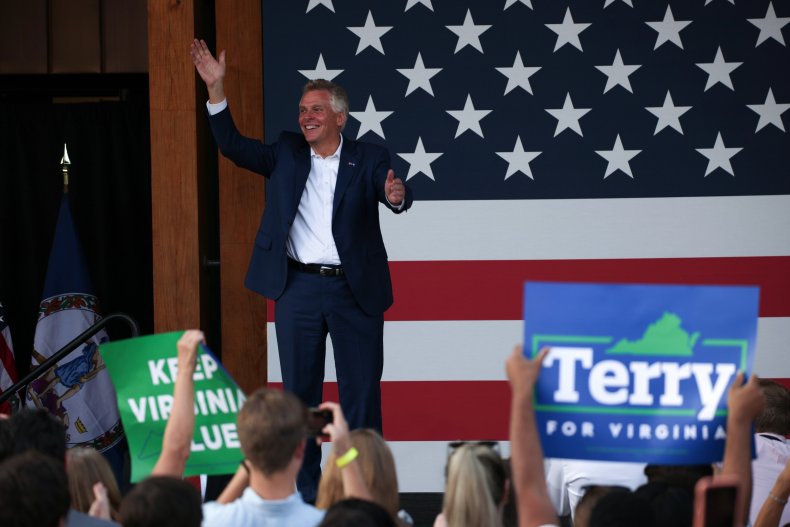 Terry McAuliffe at campaign event