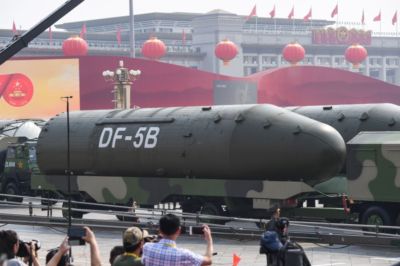 China Shows Off Nuclear-Capable Ballistic Missiles