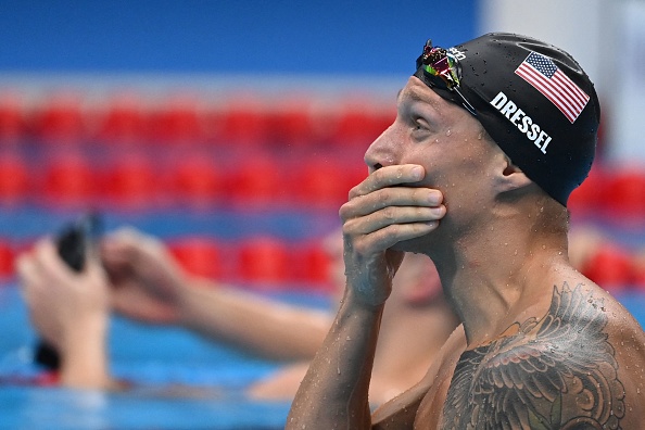 Weeping Caeleb Dressel Celebrates With Family After ...