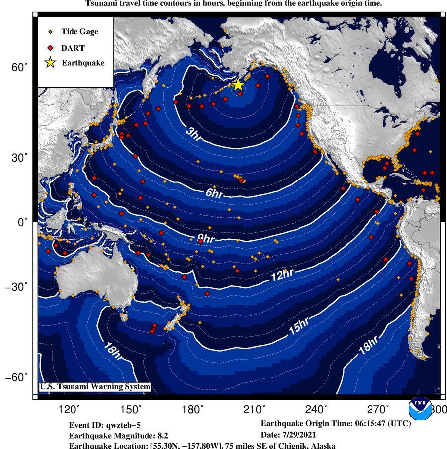 Tsunami warnings in Alaska after major earthquake