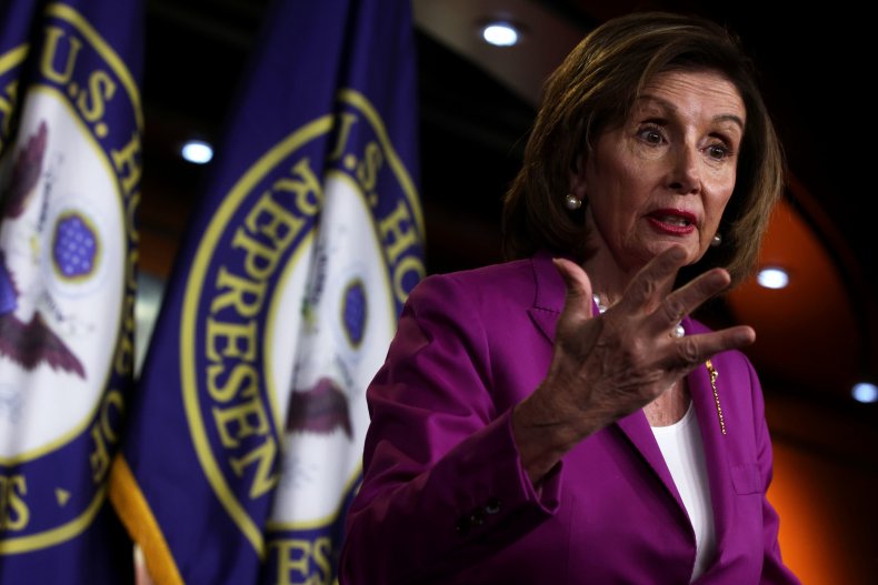 Pelosi Gives Her Weekly Press Conference