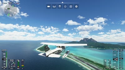 Bora Bora in Microsoft Flight Simulator Bora Bora in Microsoft Flight Simulator