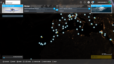 Microsoft Flight Simulator World Map