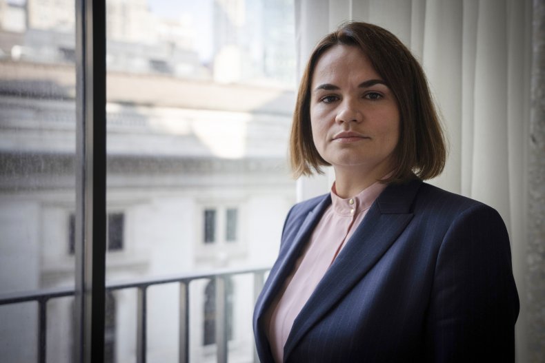 Belarus Opposition Sviatlana Tsikhanouskaya