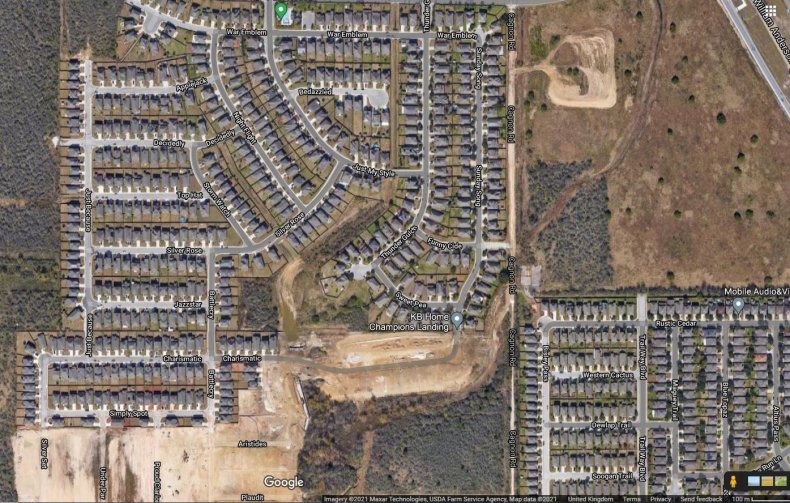 Google map image of the body location.