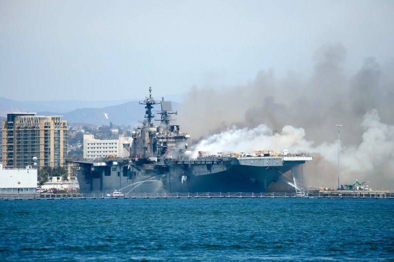 USS Bonhomme Richard Fire Arson Navy Charges