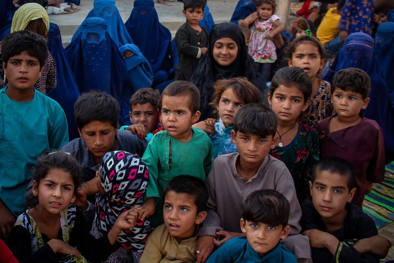 Afghan refugee children