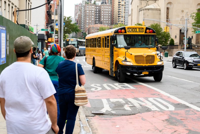 School Bus in New York City