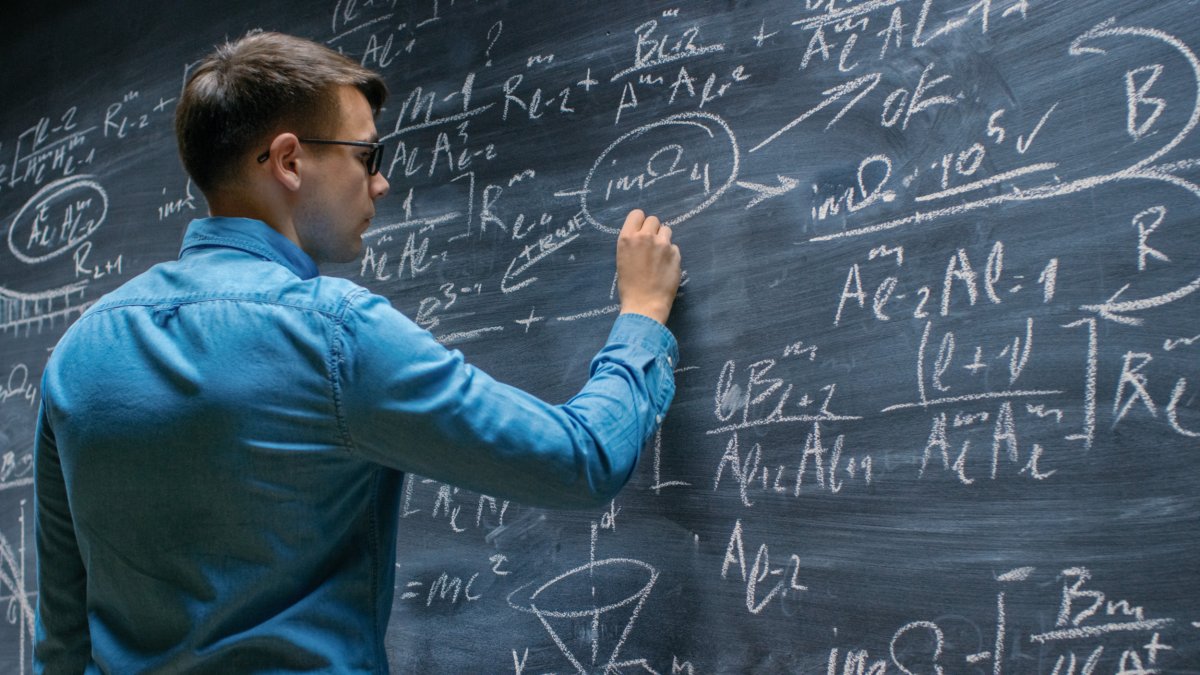 A man doing mathematics 