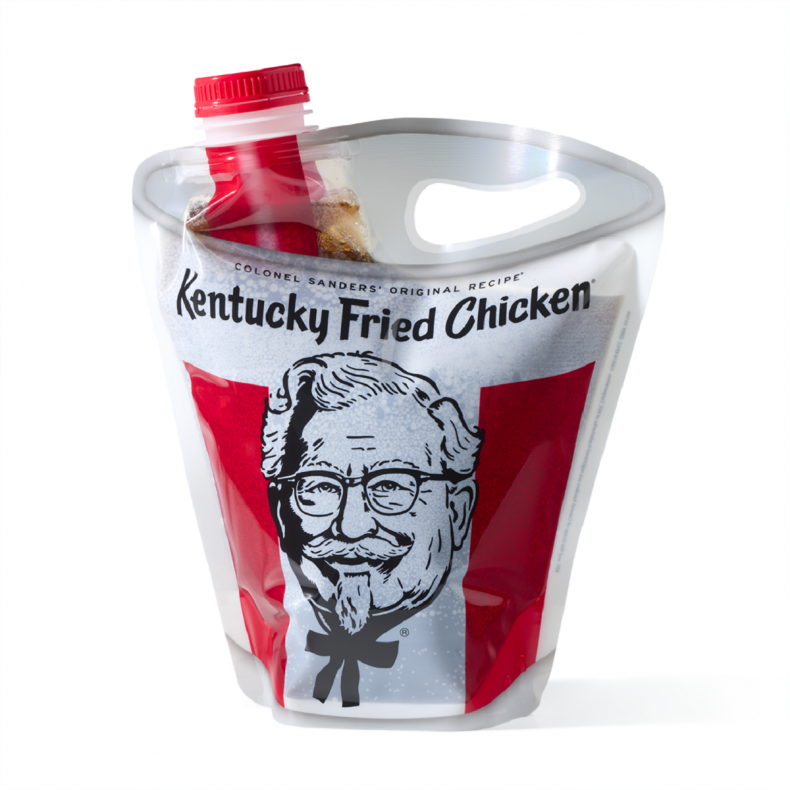 The KFC beverage bucket. 