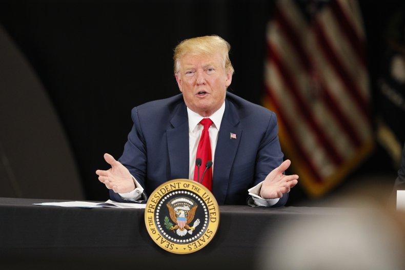 President Trump Attends Roundtable Discussion On Economy