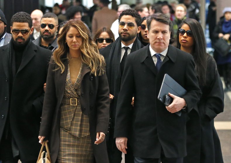 Jussie Smollett with Lawyers
