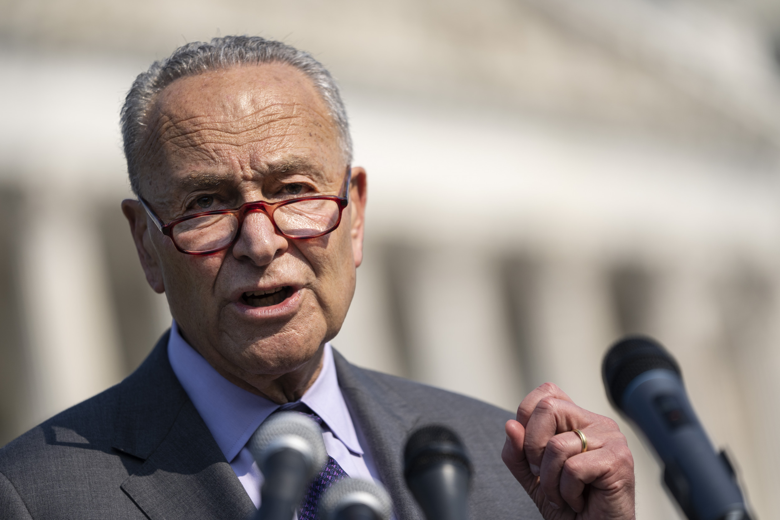 Schumer Says Infrastructure Deal Will Be Finalized Sunday After Rare Saturday Session