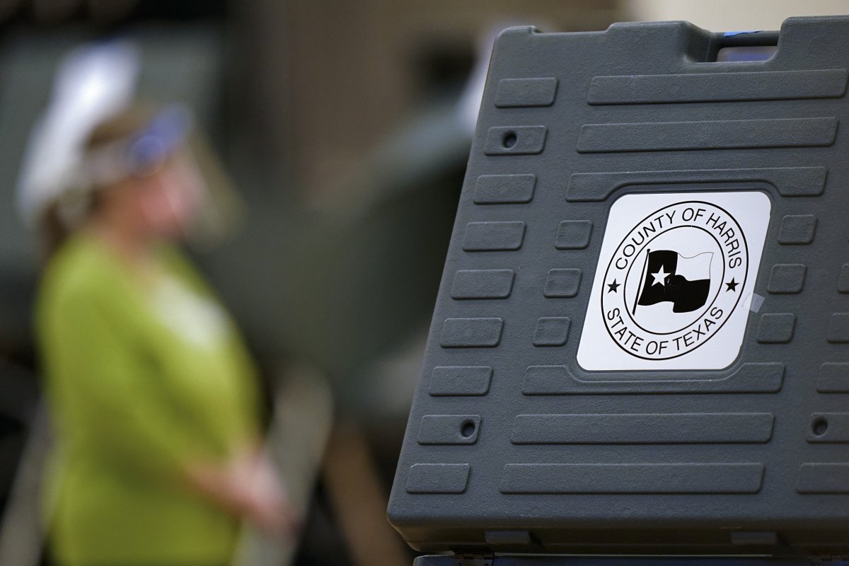 Voting Machine in Houston, Texas
