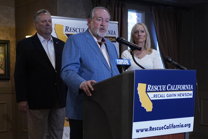 Mike Huckabee CA Recall Election