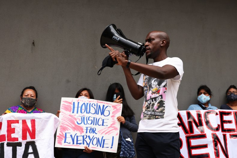 People Protest Against Evictions