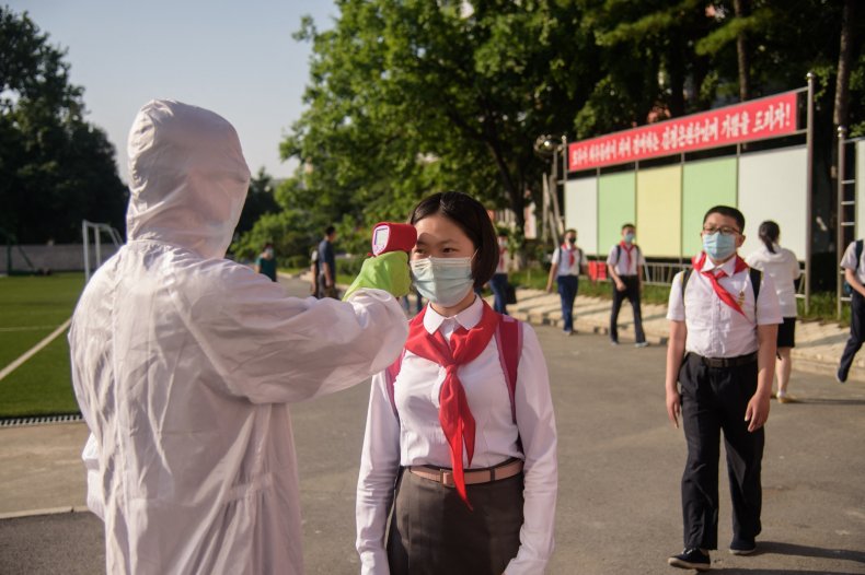 North, Korea, COVID-19, measures, temperature, check
